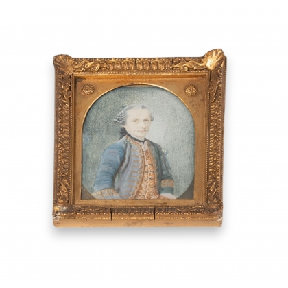 Miniature "Portait homme au manteau bleu"