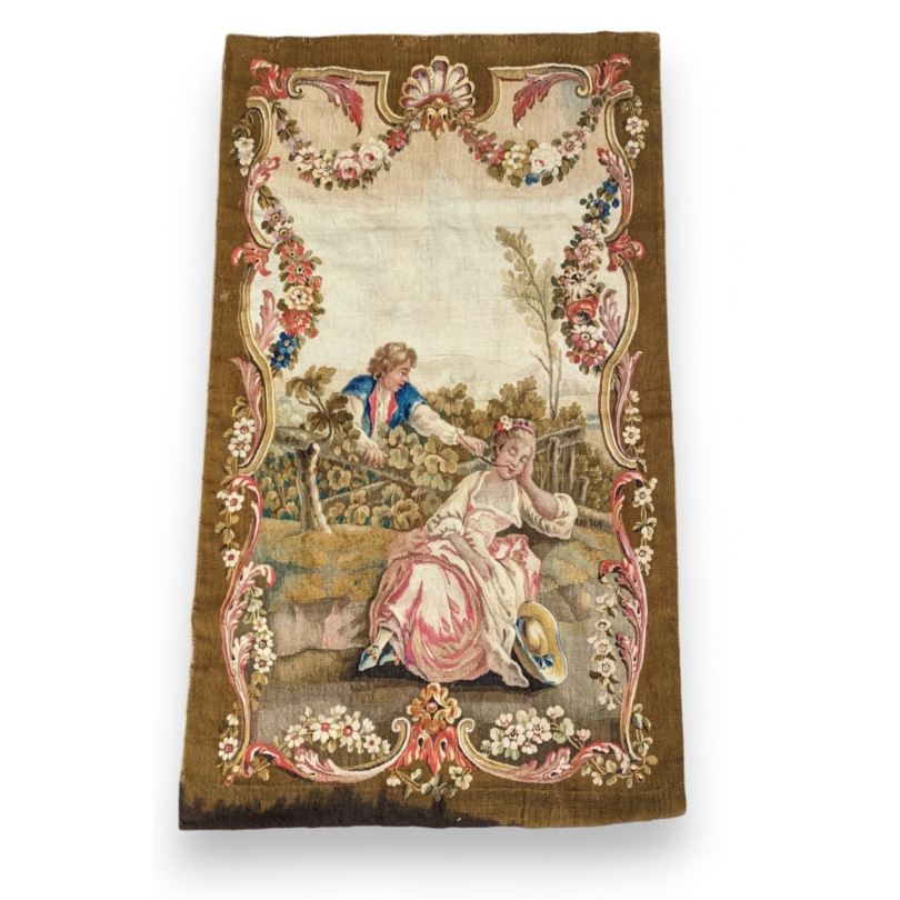 French tapestry "Gallant Scene"