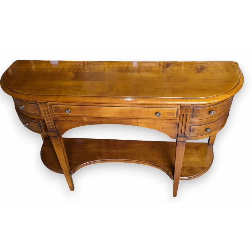 Console-bureau Directoire en merisier