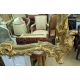 Miroir style Louis XV en bois doré