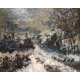 Tableau "Paysage de neige" signé GOLIASCH