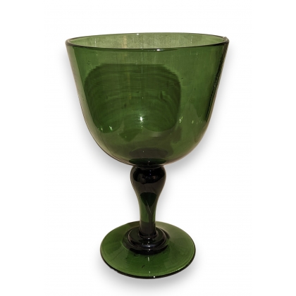 Grande coupe sur pied en verre de Saint-Prex