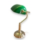 Lampe de banquier en laiton