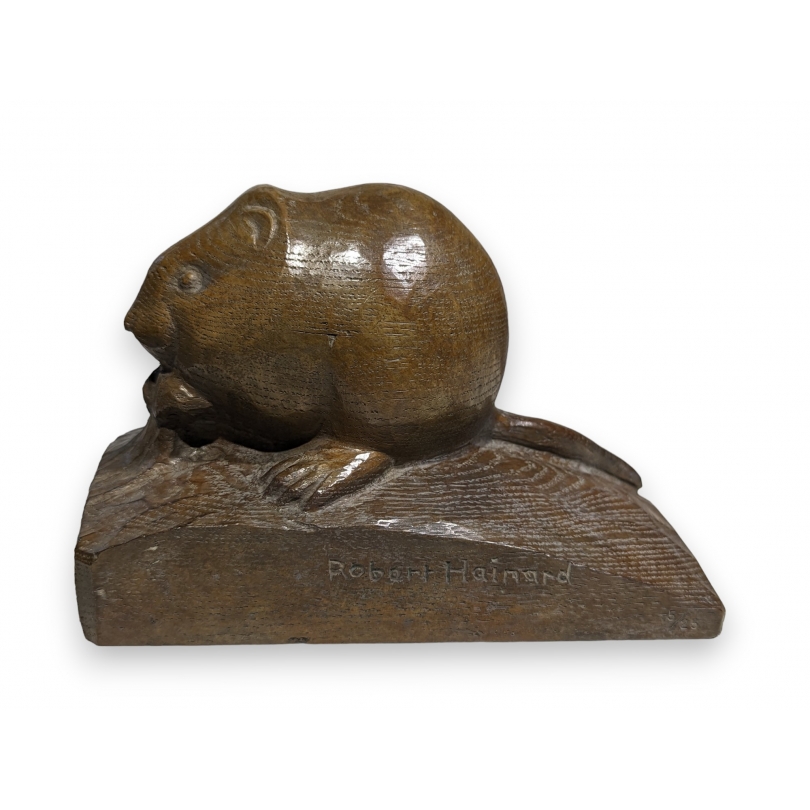 Bronze "Campagnol amphibie" signé Robert HAINARD