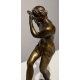 Bronze "Faune à la flute traversière"