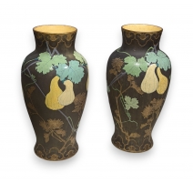 Paire de vases Art-Nouveau LONGCHAMP