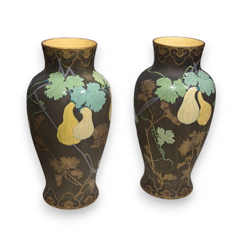 Paire de vases Art-Nouveau LONGCHAMP