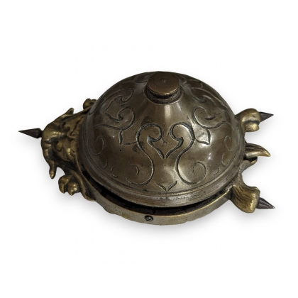 Cloche d'hôtel Dragon en bronze