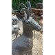 Chamois taille nature en bronze