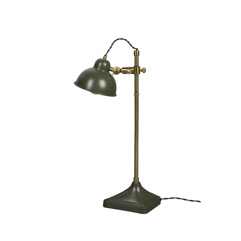 Lampe TODD en laiton et métal vert