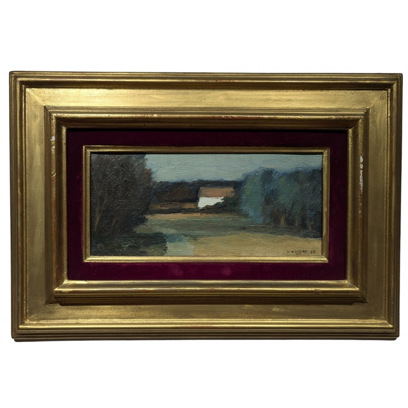 Tableau "Paysage" signé W. ROCHAT 62