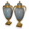 Paire de vases couverts style Louis XVI