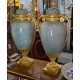 Paire de vases couverts style Louis XVI