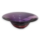 Coupe en verre violet et rouge