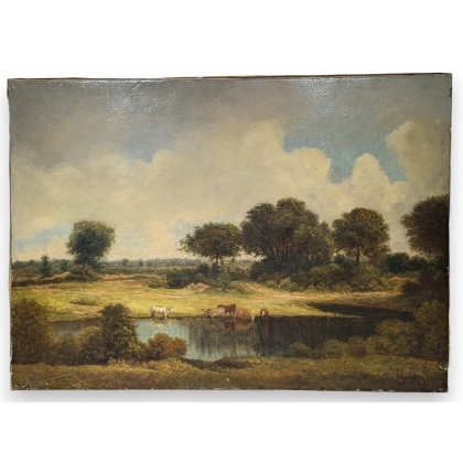 Tableau "Paysage" signé W. SLATER