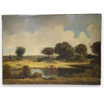 Tableau "Paysage" signé W. SLATER