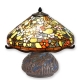 Lampe style Tiffany, pied libellules