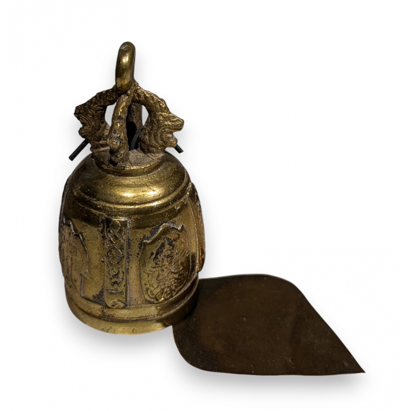 Cloche de temple en bronze