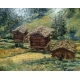 Tableau "Grimentz" signé J.A. MUSSLER