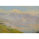 Tableau "Vue du Lac" signé A. PONCI