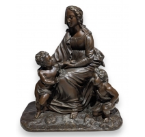 Bronze "La Vierge à l'Enfant" d'après PRADIER