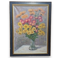 Tableau "Bouquet de fleurs" signé P. SOKOLOFF