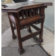 Small Gothic table, carved woo