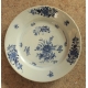 Assiette en porcelaine chinoise bleu et blanc