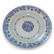 Assiette en porcelaine chinoise bleu et blanc