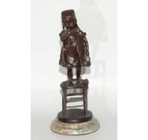 Bronze "Petite fille au tabouret"