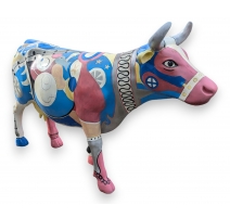 Vache motif "Picasso"