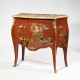 Commode style Louis XV chinoise rouge