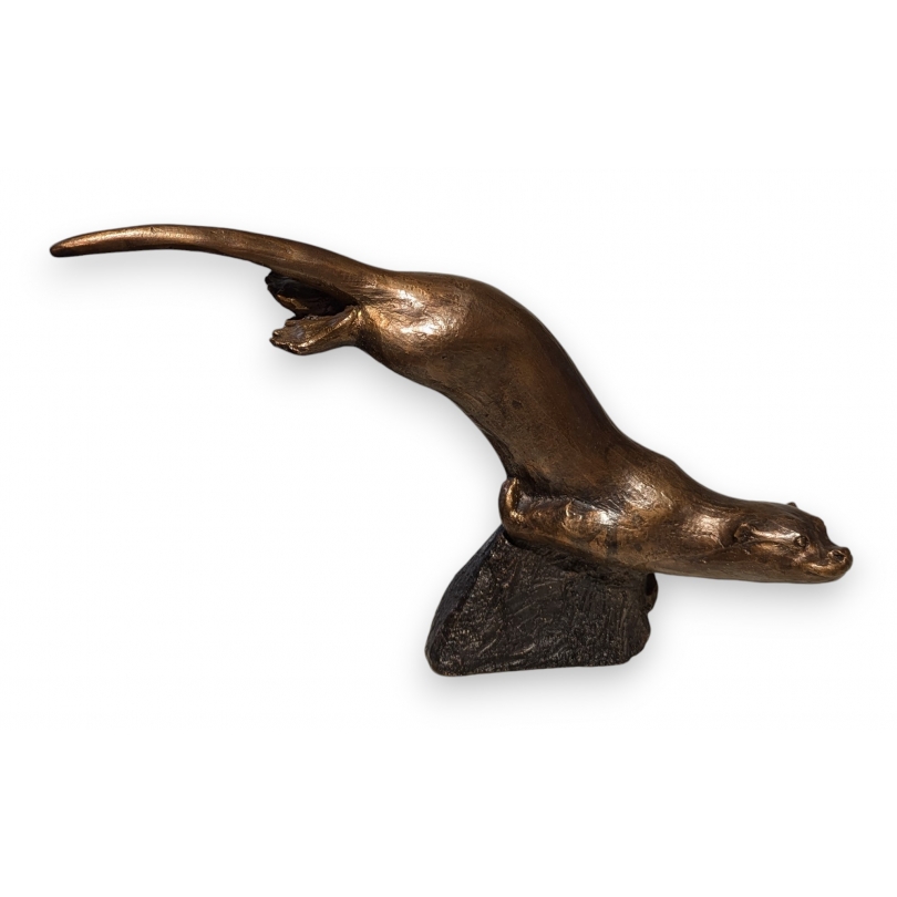 Bronze "Loutre en plongée" signé GICÉ 06