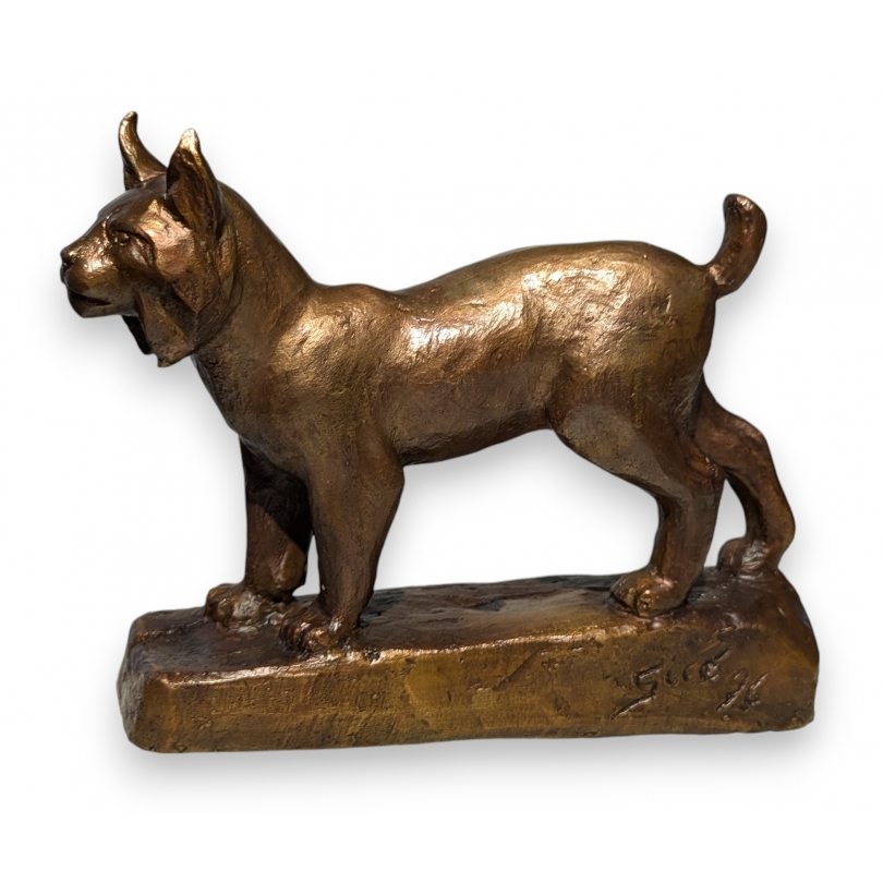 Bronze "Lynx d'Europe" signé GICÉ 96