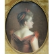 Pastel "Portrait" signé J. CHOISY 1891