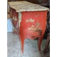 Commode style Louis XV chinoise rouge