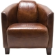 Fauteuil club Cigar marron