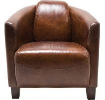 Fauteuil club Cigar marron