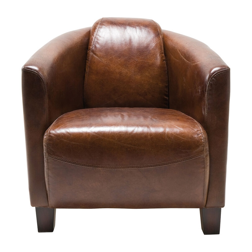 Fauteuil club Cigar marron