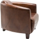 Fauteuil club Cigar marron