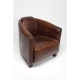 Fauteuil club Cigar marron