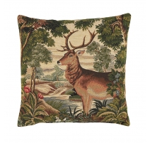 Coussin "Cerf dans la fôret"