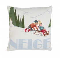 Coussin "NEIGE" Luge