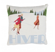 Coussin "HIVER" Patin à glace