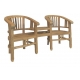 Banc de jardin double "Betawi" enfant en teck