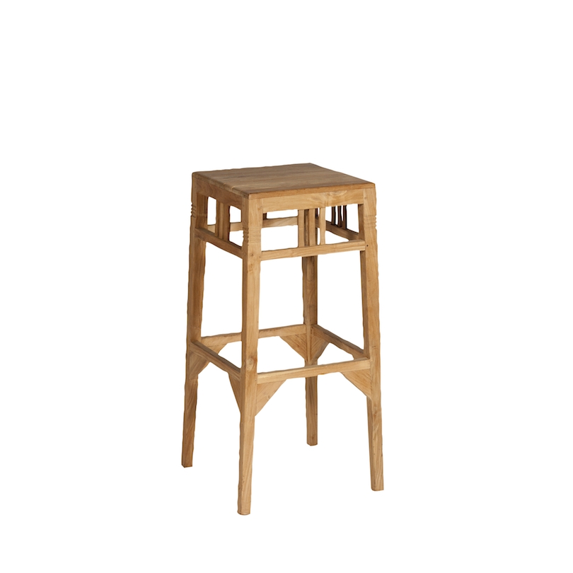 Tabouret de bar de jardin "Betawi" en teck