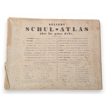 Livre "Keller's Schul-Atlas"