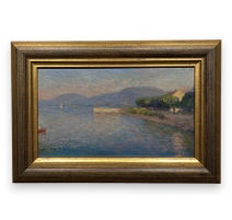 Tableau "Neuchâtel" signé MATTHEY