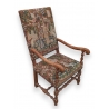 Fauteuil style Louis XIII en tapisserie