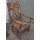 Fauteuil style Louis XIII en tapisserie